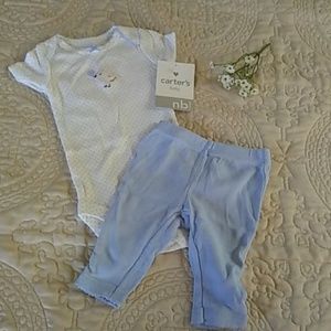 Carter's Newborn Onesie & Bottom Set
